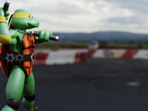 Mutant ninja turtle Michelangelo 3D Model
