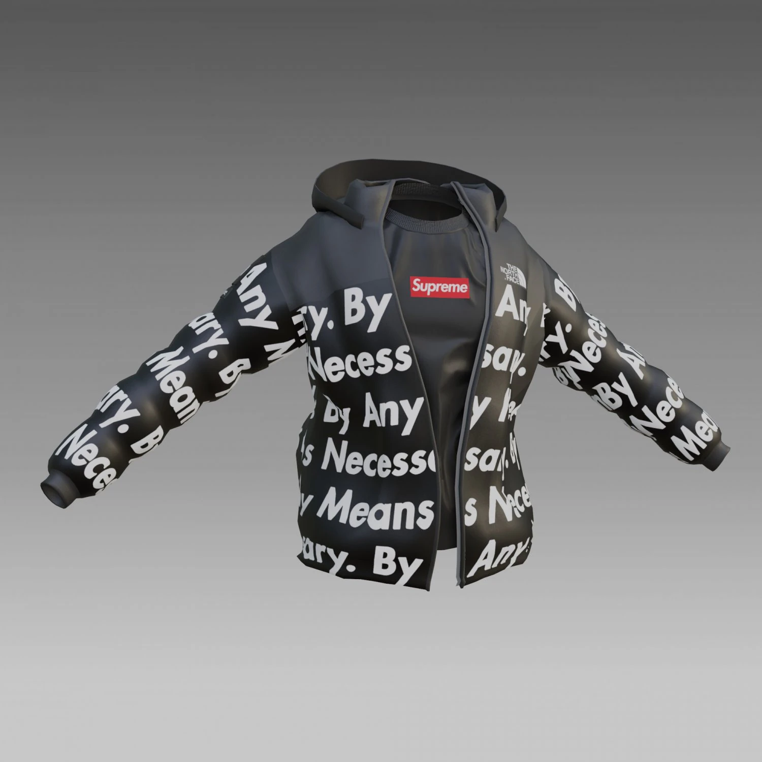 Goku drip - jacket - low poly low-poly 3D Model .c4d .max .obj .3ds .fbx .stl .blend