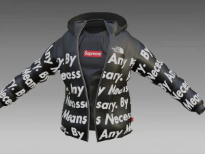 Goku drip - jacket - low poly low-poly 3D Model