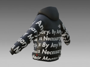 Goku drip - jacket - low poly low-poly Model 3D