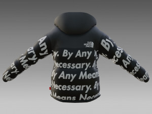 Goku drip - jacket - low poly low-poly Model 3D