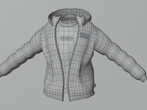 Goku drip - jacket - low poly low-poly Model 3D