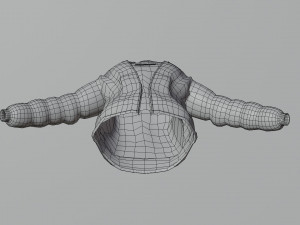 Goku drip - jacket - low poly low-poly Model 3D
