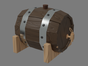 Western Bar Props Modelo 3D