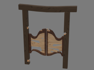 Western Bar Props Modello 3D