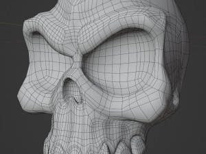 Stylized Skull 3D Модель