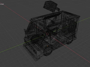 体素冰淇淋车模型 3D 模型