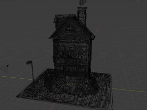 3d voxel cartoon house 3D Model