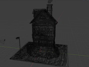 3d voxel cartoon house 3D Model