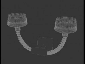 barovier e toso twins applique 3D Model