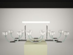 barovier e toso twins lamp cieling 3D मॉडल