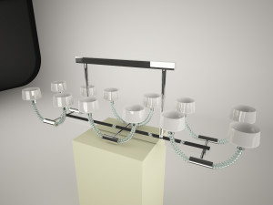 barovier e toso twins lamp cieling 3Dモデル