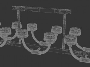 barovier e toso twins lamp cieling 3Dモデル