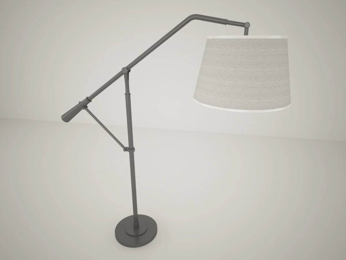 ralph lauren nolan loft floor lamp 3D Model .c4d .max .obj .3ds .fbx .stl .blend 