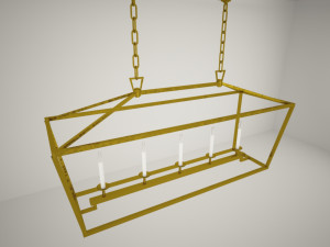 chapman e myers darlana medium linear lantern Modèle 3D