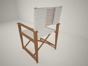 ralph lauren greenport directors chair 3D Модель