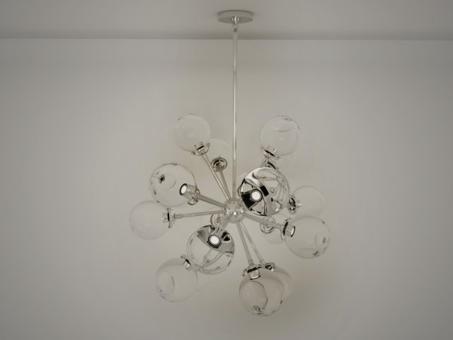 IAN K FOWLER Bistro Medium Round Chandelier 3D 模型 .c4d .max .obj .3ds .fbx .stl .blend