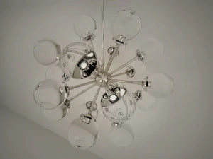 IAN K FOWLER Bistro Medium Round Chandelier 3D Model