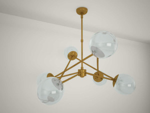 IAN K FOWLER Turenne Large Dynamic Chandelier 3D Model