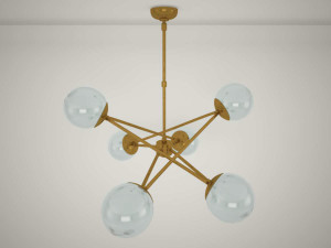 IAN K FOWLER Turenne Large Dynamic Chandelier 3D Модель