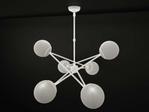 IAN K FOWLER Turenne Large Dynamic Chandelier 3D Модель