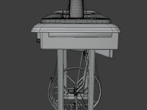 retro sawing machine singger 3D Model