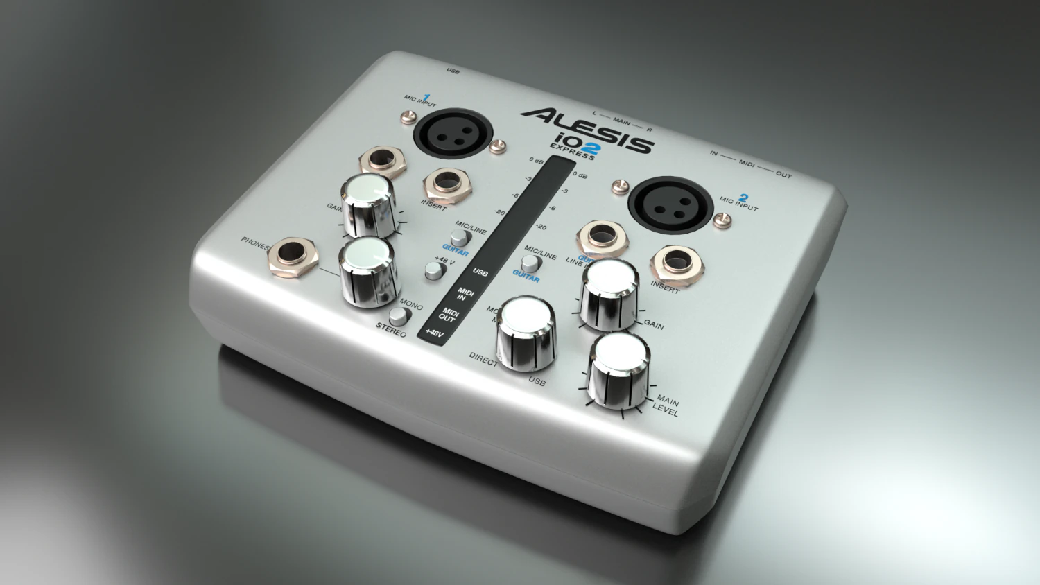 alesis io2 express 3D Model .c4d .max .obj .3ds .fbx .stl .blend 