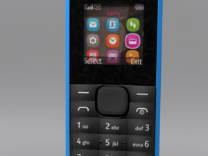 nokia 105 blue body Modèle 3D