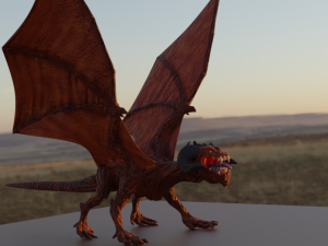 volcano dragon 3D Модель