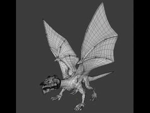 volcano dragon 3D Модель