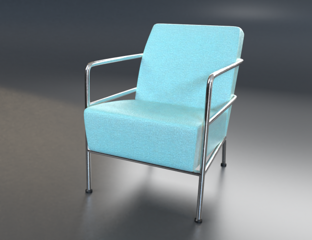 Febric chair shape1 Modelo 3D .c4d .max .obj .3ds .fbx .stl .blend 
