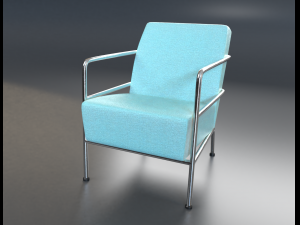 Febric chair shape1 3D Model