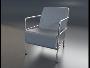 Febric chair shape1 Modelo 3D
