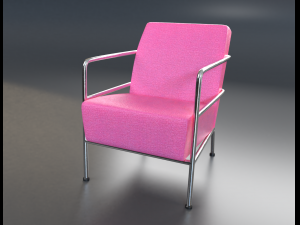 Febric chair shape1 Modelo 3D