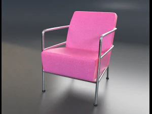 Febric chair shape1 3D Model