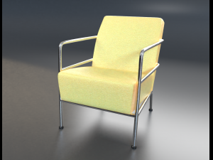 Febric chair shape1 Modelo 3D