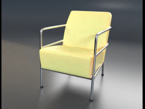 Febric chair shape1 3D Model