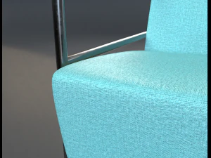Febric chair shape1 3D Model