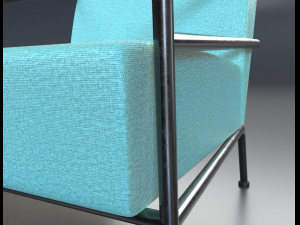 Febric chair shape1 Modelo 3D