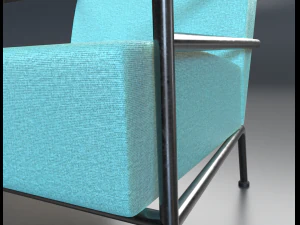 Febric chair shape1 3D Model