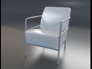 Febric chair shape1 Modelo 3D