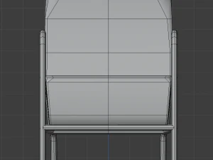 Febric chair shape1 3D Model