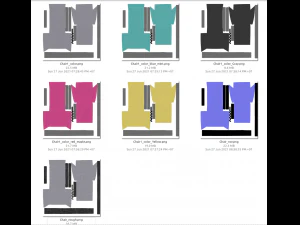 Febric chair shape1 3D Model