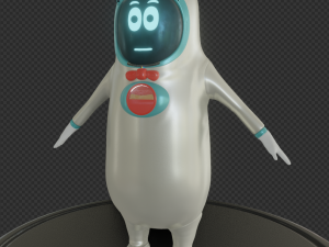 MrPeanut The Assistance Robot Model 3D