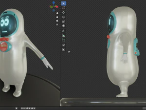MrPeanut The Assistance Robot 3D Model