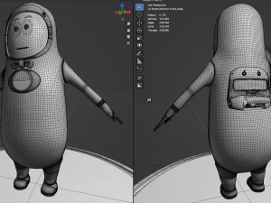 MrPeanut The Assistance Robot 3D Model