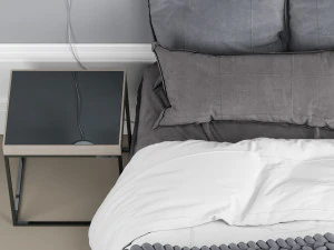 स्कैंडिनेवियाई बिस्तर मॉडल 3D मॉडल