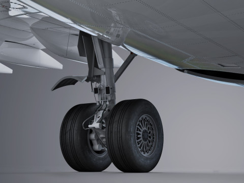 Boeing 737-8 MAX Generic White 3D Model