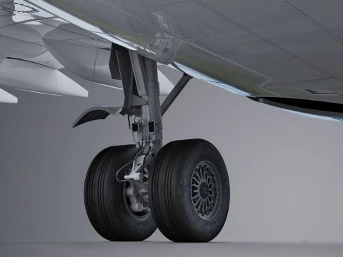 Boeing 737-8 MAX Generic White 3D Model