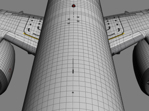 Boeing 737-8 MAX Generic White 3D Model